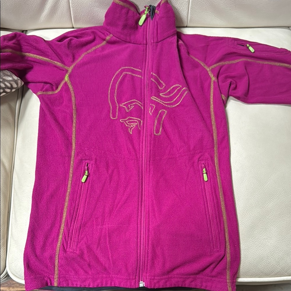 Norrøna Women's Pink Fleece Hoodie